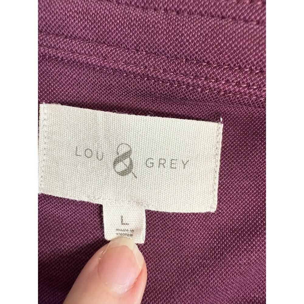 Lou & Grey Modal Blend Romper Womens Large Stretch Drawstring Minimalist Comfy - Picture 11 of 13